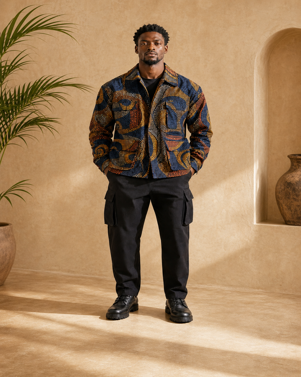Yeboah Wax Utility Jacket