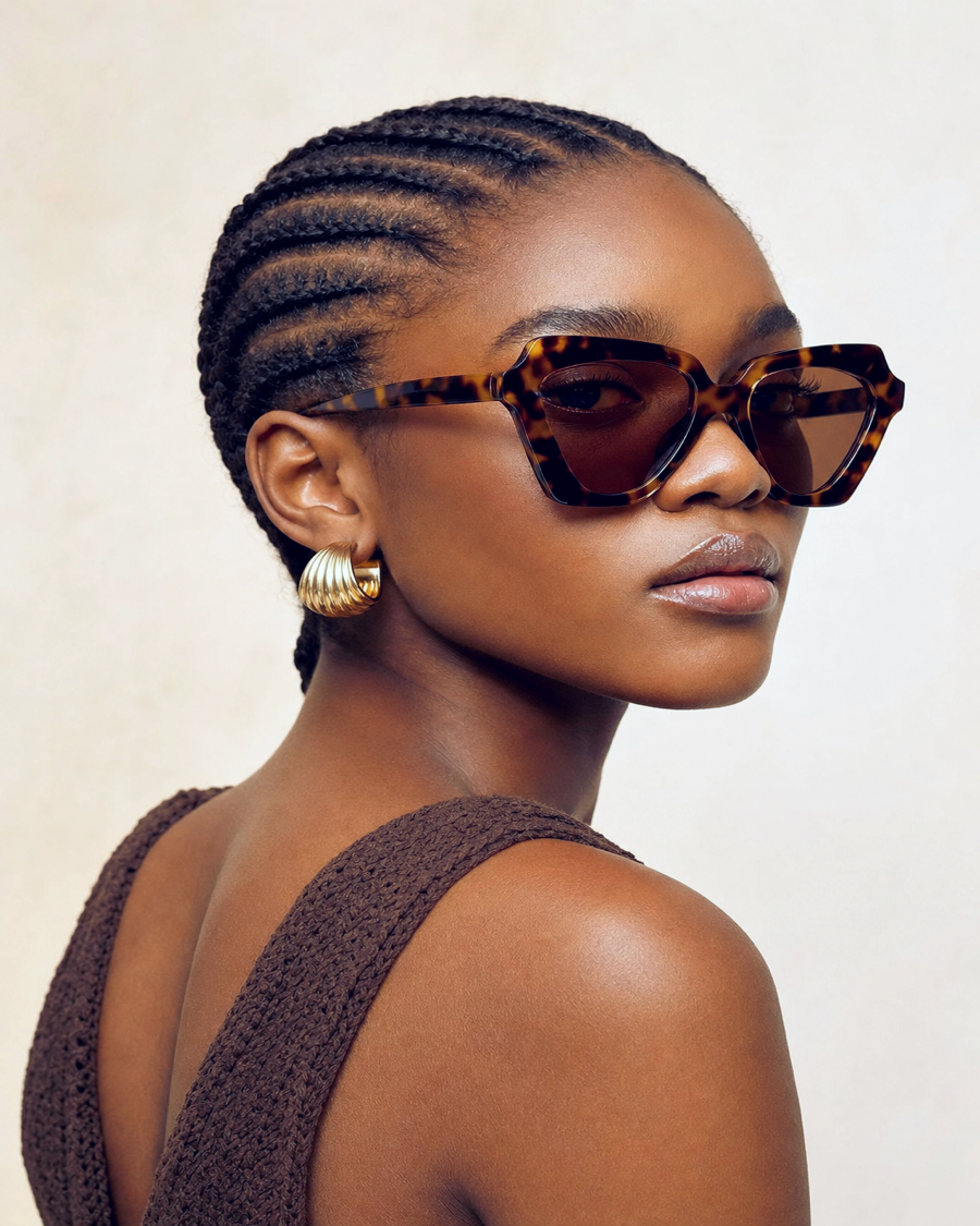 Editorial movement view of the Nairobi Statement Sunglasses